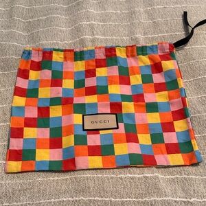 Gucci Colorful Checkered Dust bag